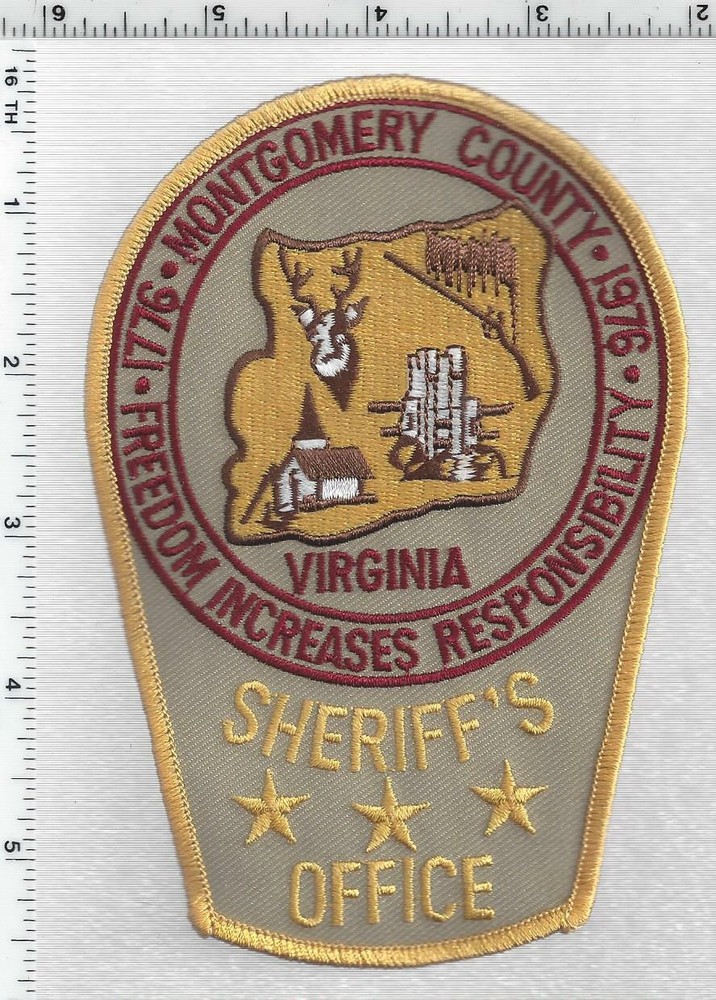 Montgomery County Sheriff (Virginia)  Shoulder Patch