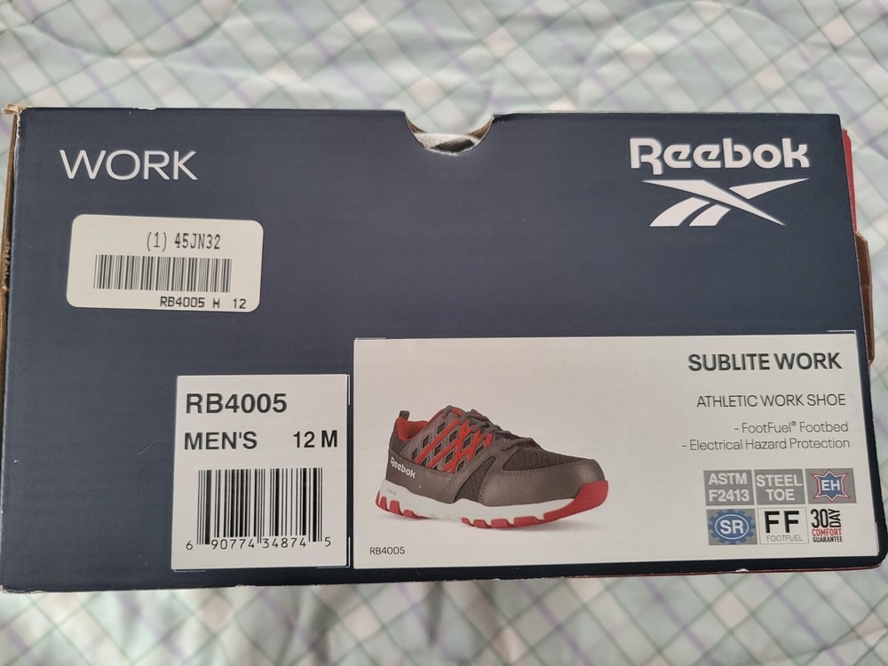 Reebok Steel Toe Sneakers Size 12