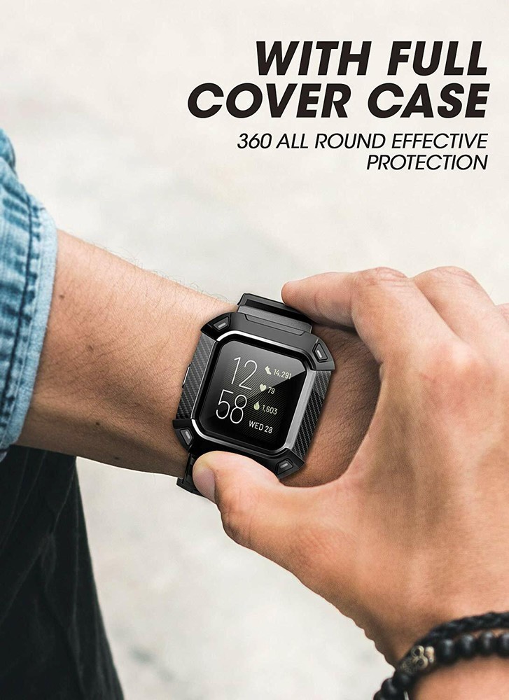 For Fitbit SENSE SUPCASE UB Pro Watch Bands Case Protective Replacement Strap