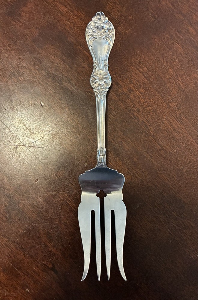 Antique Manchester Sterling Silver Serving Fork