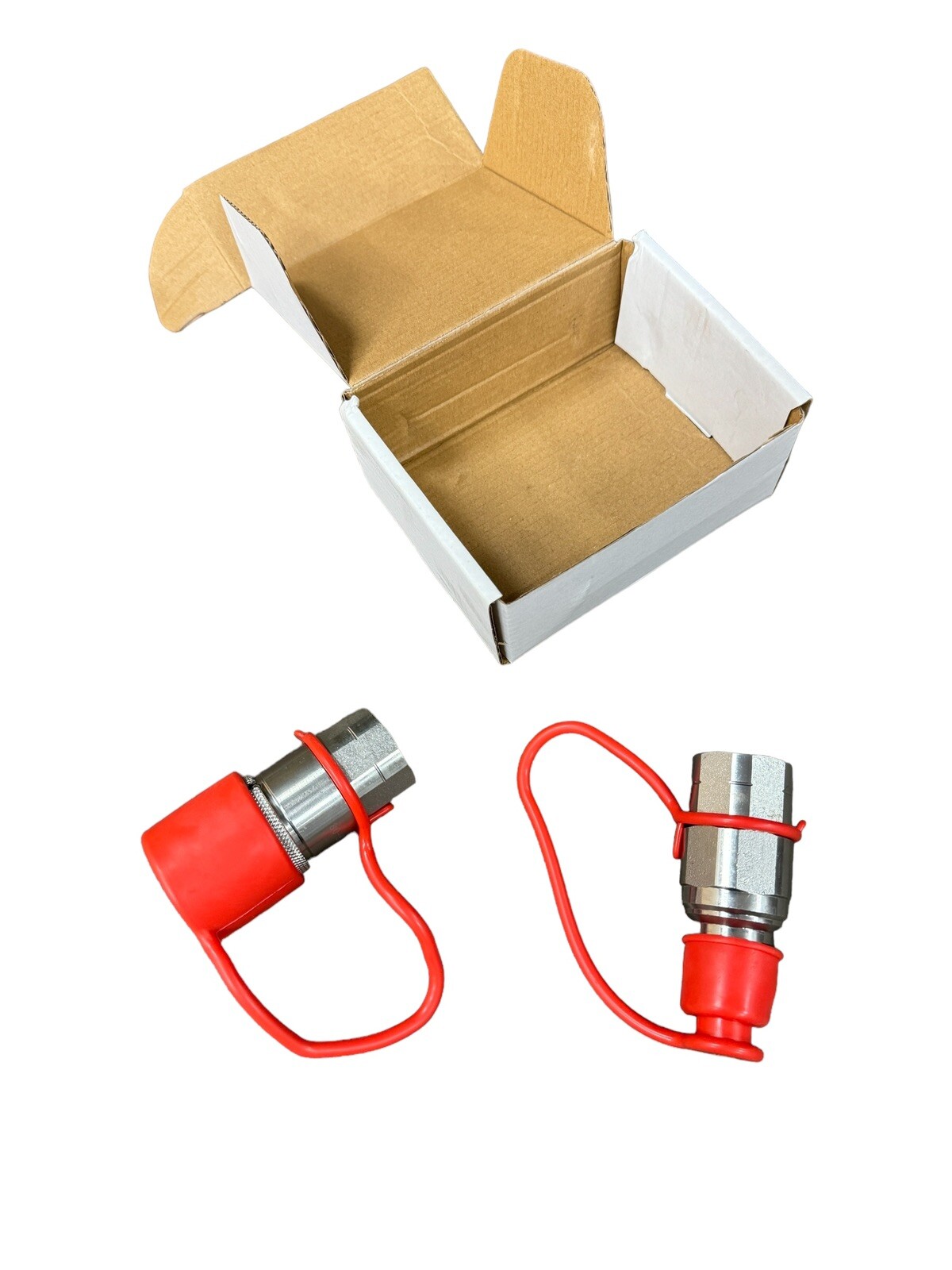 1/2 NPT Flat Face Hydraulic Quick Connect Coupler Coupling Set Skid Steer (SET)