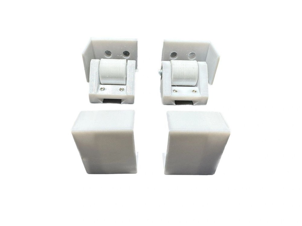 Adjustable Pocket Door Guide Slim Kit (Includes Hardware Covers)