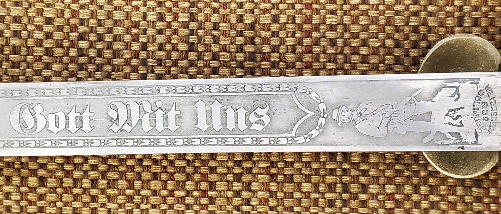 German Weyersberg & Co Solingen Hirschfanger Hunting Dagger"Gott Mit Uns" c.1900