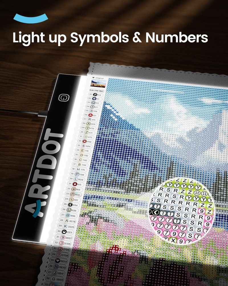 LED Light Pad for Multi-Usage - A4 Size, Adjustable Lumens, Perfect for Crafting