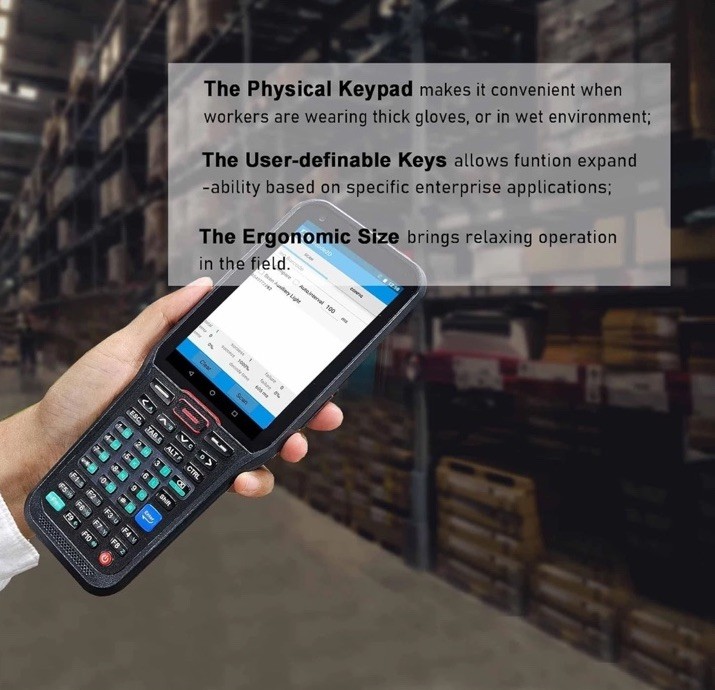 Vanquisher Long Range Barcode Scanner Android 13 PDA with WiFi & 4G LTE - NIB