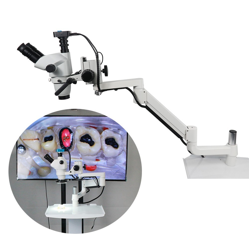 Dental Chair Operating Microscope with Camera 5W LED Light Endodontic Microscope