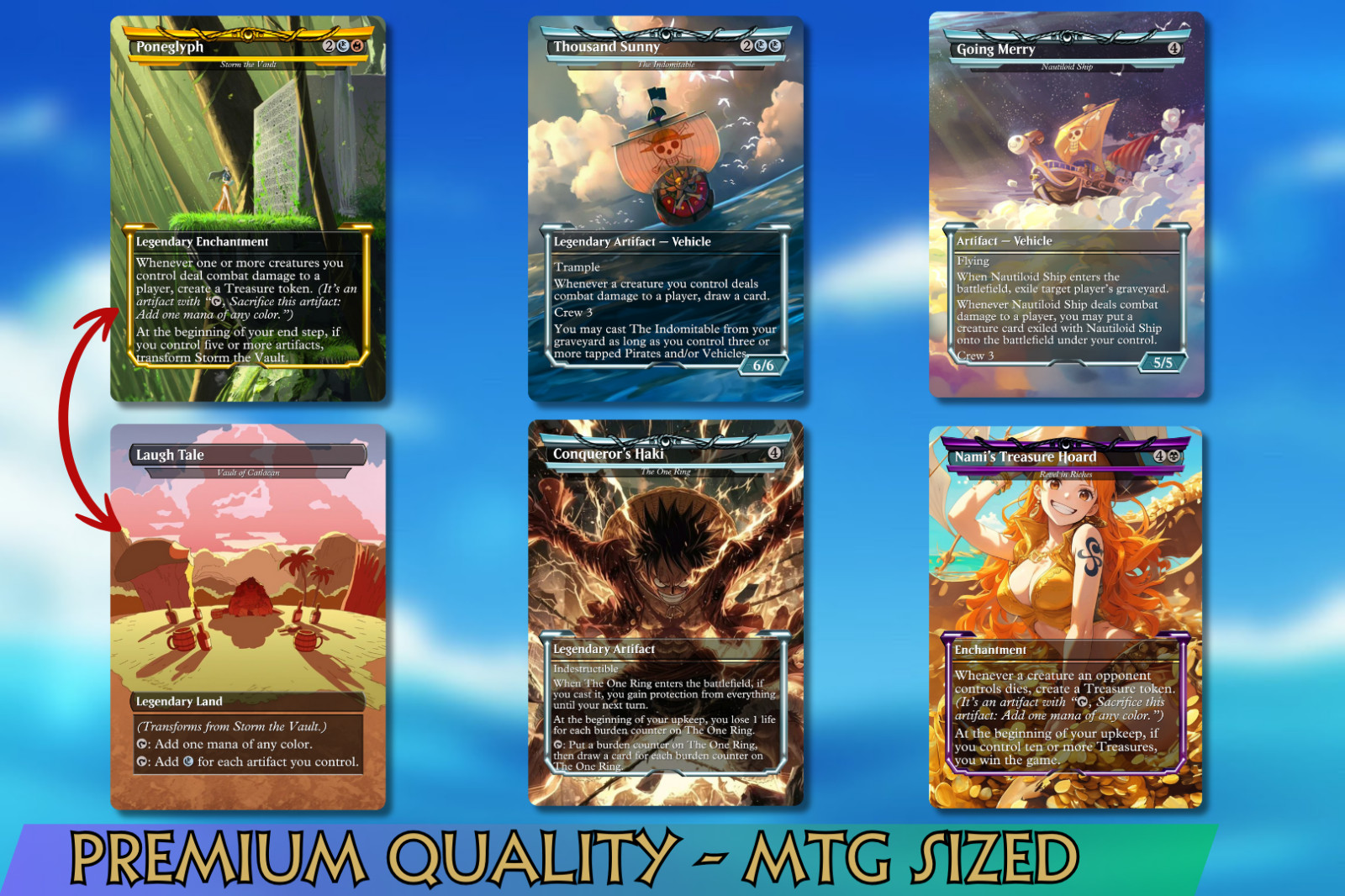 One Piece Pirate Commander MTG Alt-Art Deck. Ready to Play!