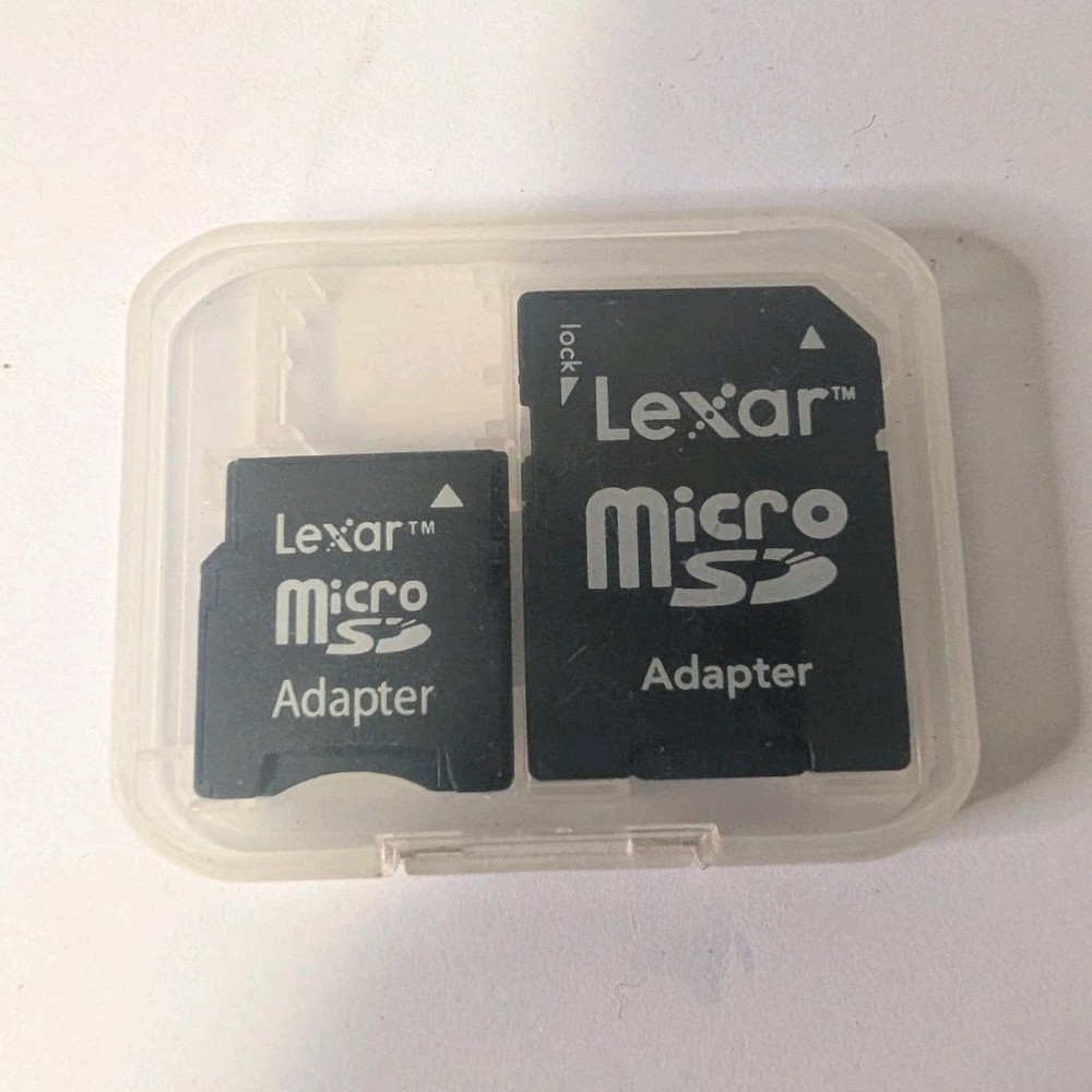 Lexar MicroSD Card Adapters Set for MicroSD Cards with Protective Storage Case