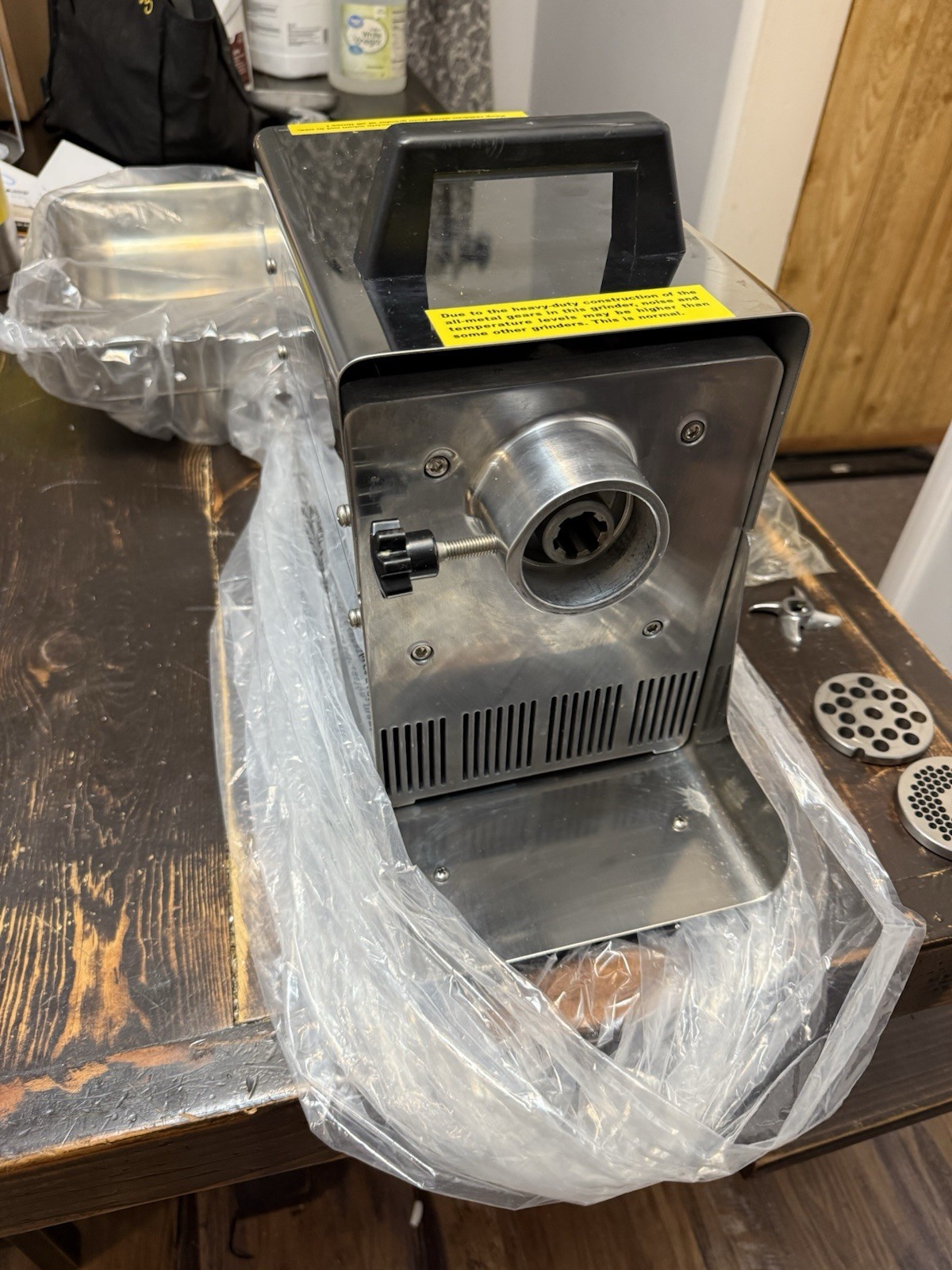 BARELY USED…LEM BigBite #12 Stainless Steel Meat Grinder, 0.75 HP,