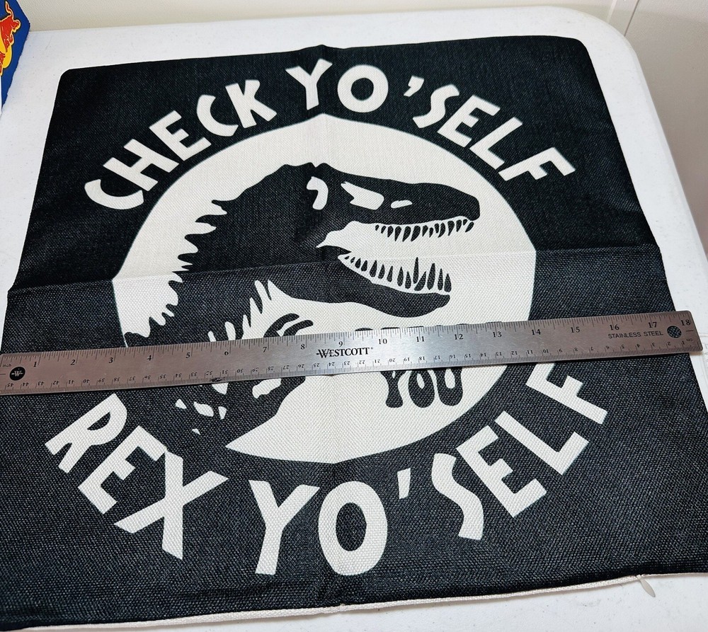 Check Yo'self Before You Rex Yo'self Pillow Case Cover
