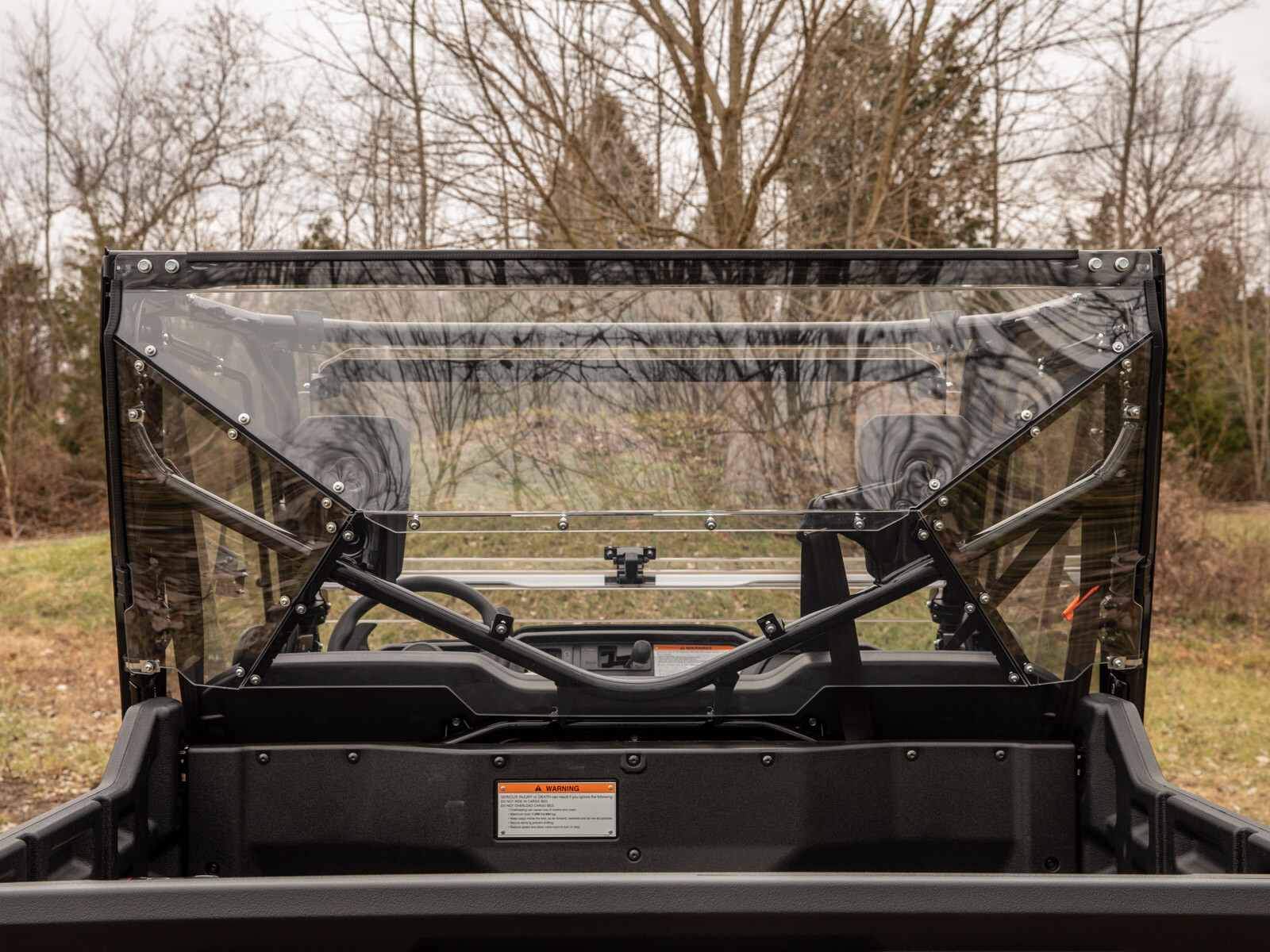 SuperATV Light Tint Rear Windshield for Honda Pioneer 1000 (2016+)