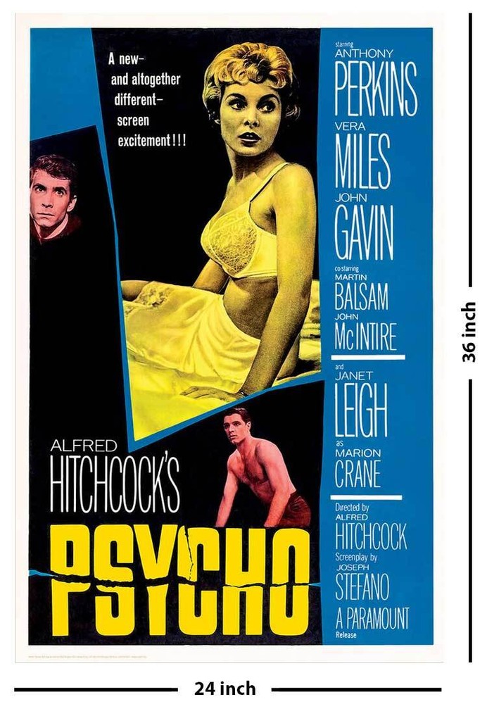 Psycho One Sheet Poster - 24in x 36in