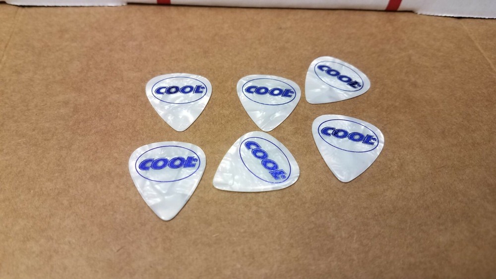 6 x Cool Picks 1.00mm CELL Standard Guitar Pick Nitro-cellulose