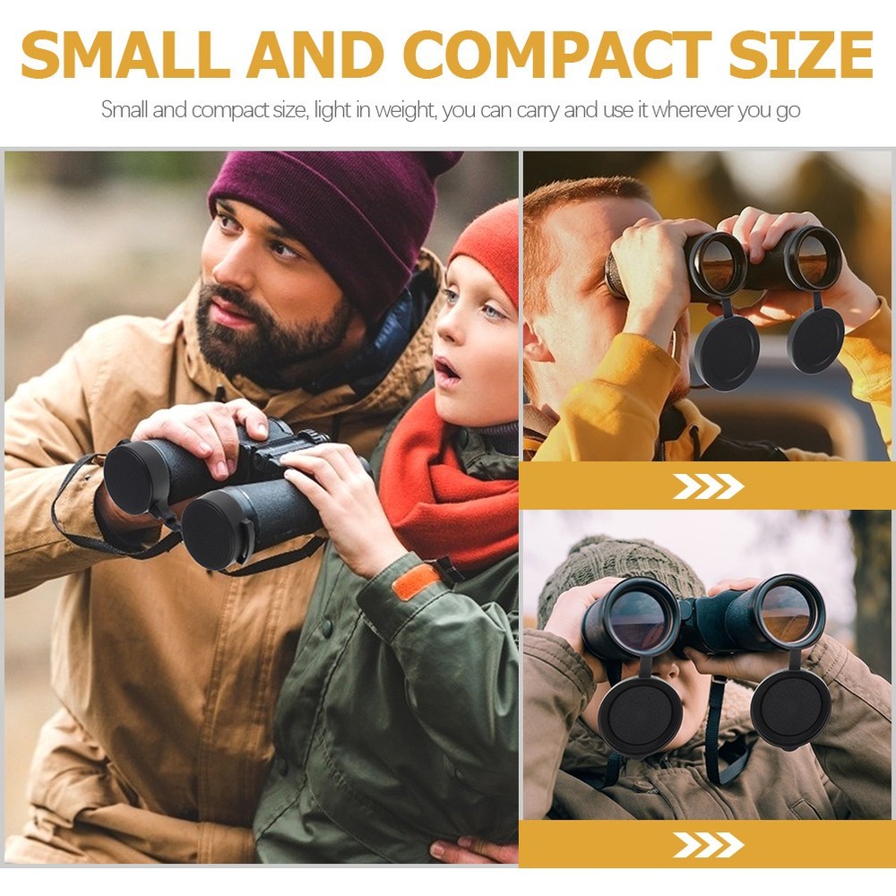 Objective Lens Caps Rubber Covers for Binoculars Outdoor Accessories
