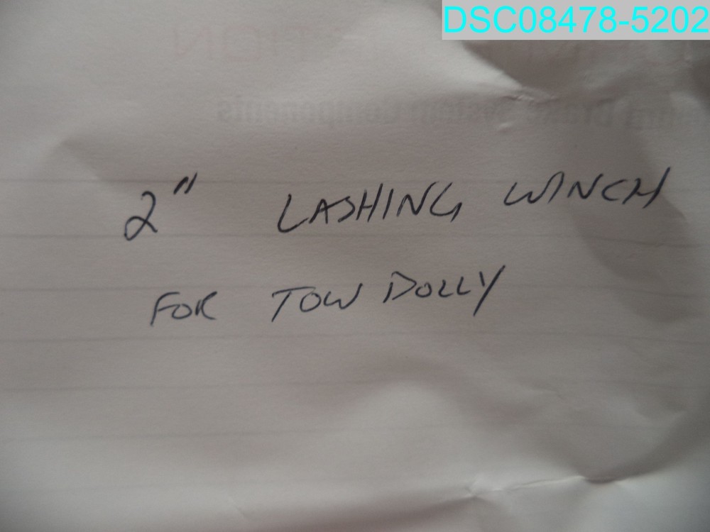 QTY=2: 2" Lashing Truck Tie Down Winch