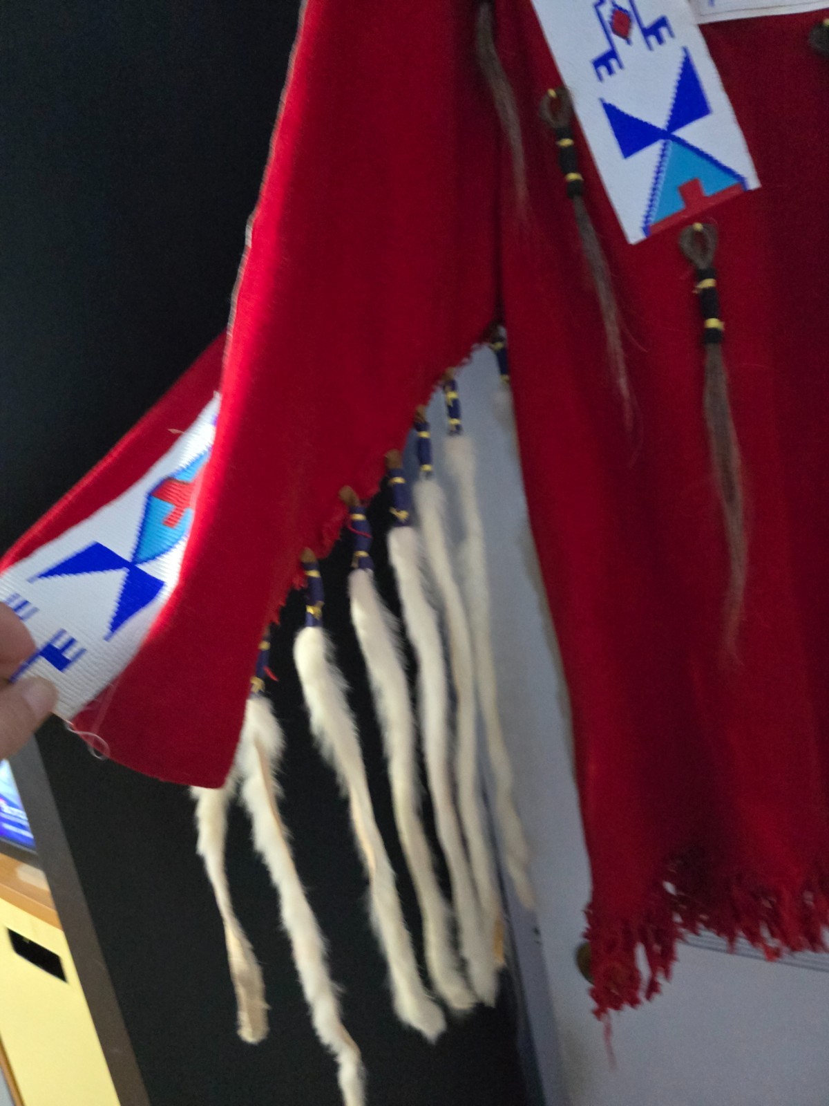 Native Indian Regalia 5' War Bonnet Tunic Breast Plate Sash Chaps Belt Shoes Bag