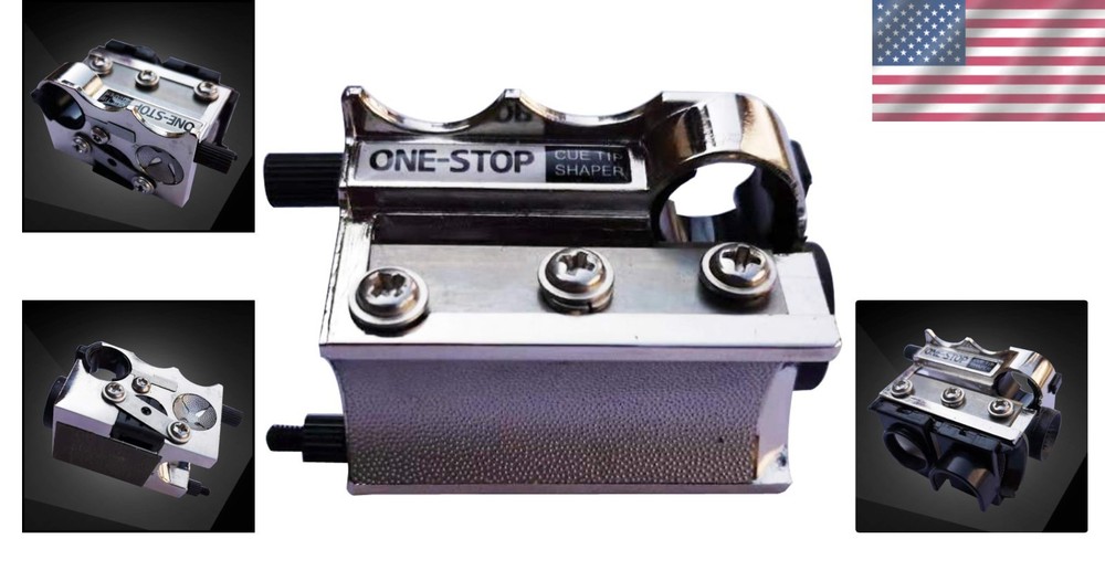Upgrade Billiard Cue Tip Shaper - All-in-1 Tool