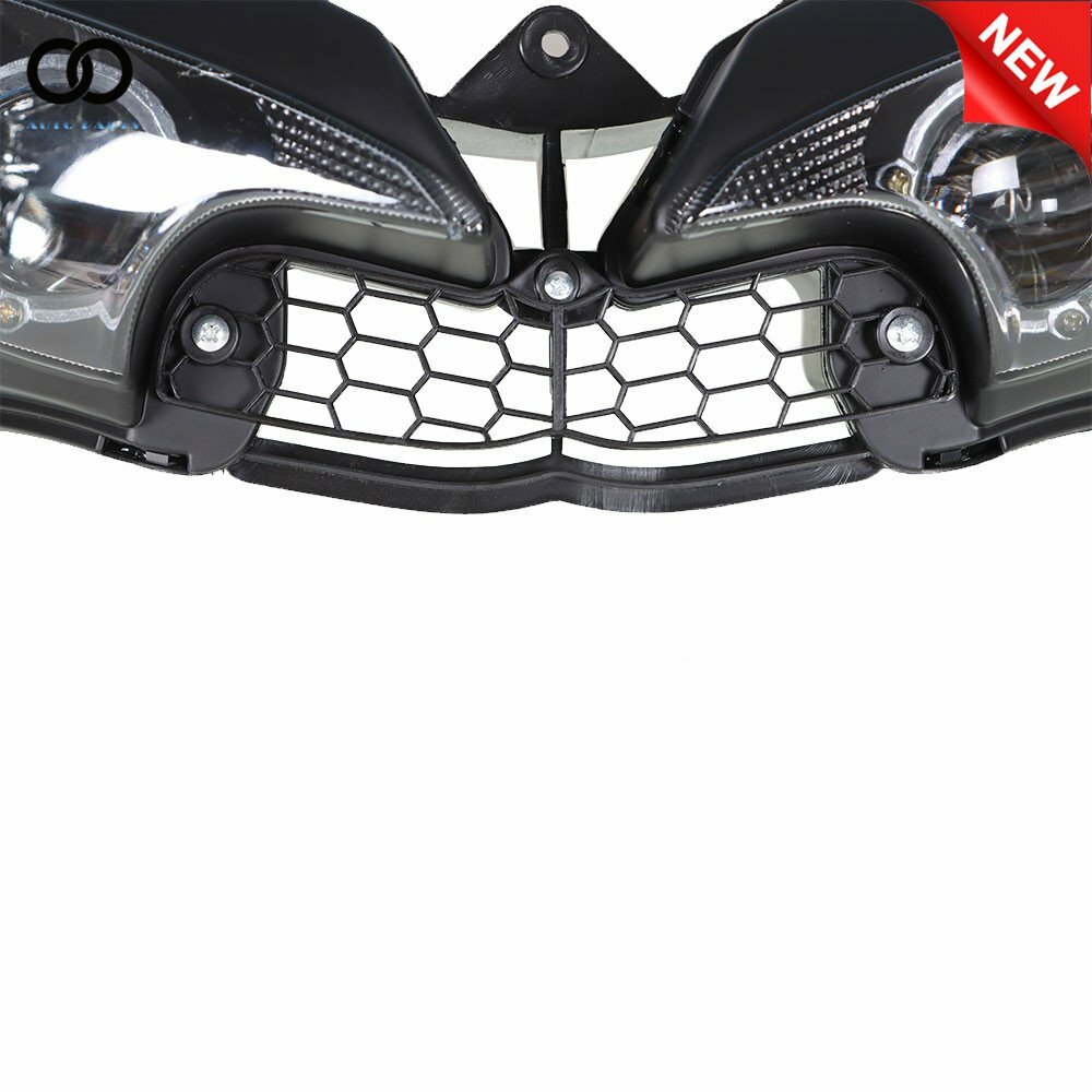 Front Headlight Headlamp Fit For Yamaha 2003-2005 YZF R6 & 2006-2009 R6S Black