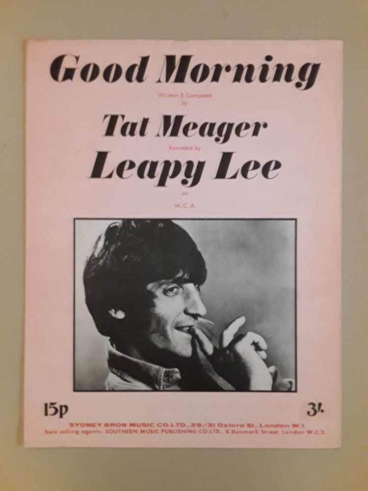 Leapy Lee  -  Good Morning  -  Sheet Music