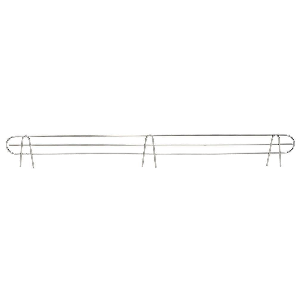 HUBERT® Soft Silver Wire Shelf Ledge - 48" L x 4" H