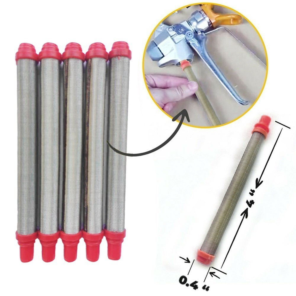 Exception Quality 200Mesh Filter Insert for Airless Spray Tools (Set of 5)