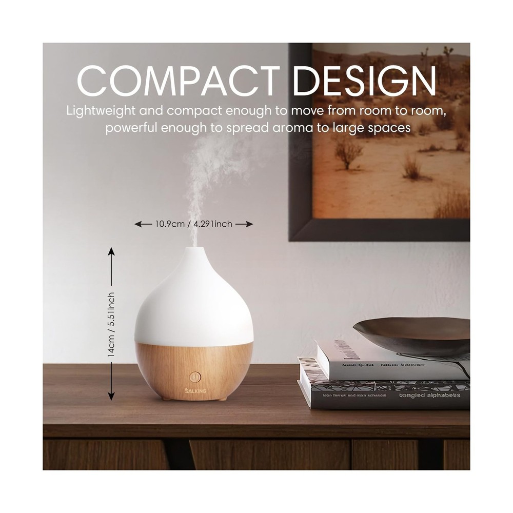 SALKING Essential Oil Diffuser, 100ml Small Aromatherapy Diffuser with Auto S...