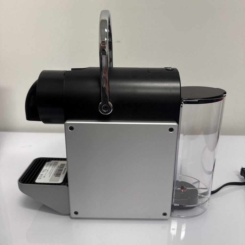 Nespresso Pixie Espresso Capsule Cofee Machine By Delonghi Black Silver