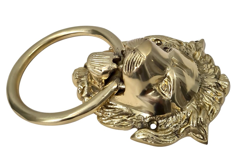 Authentic Brass Lion Door & Gate Knocker Handle Pull Door Accessories Home Decor