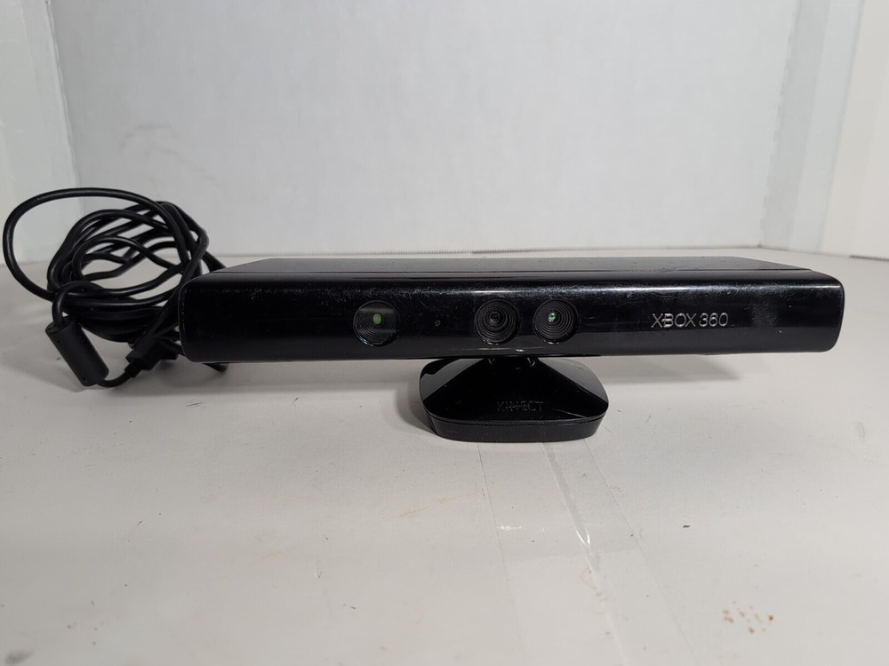 Microsoft 1414 Xbox 360 Kinect Sensor Bar - Black COMPLETE With Power Supply