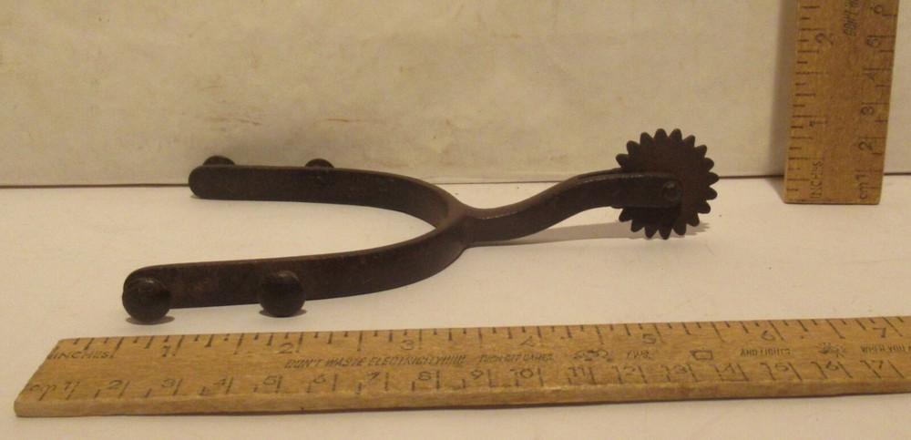 DOUBLE FIXED BUTTON Cowboy Spur - Western SINGLE SPUR - # 4