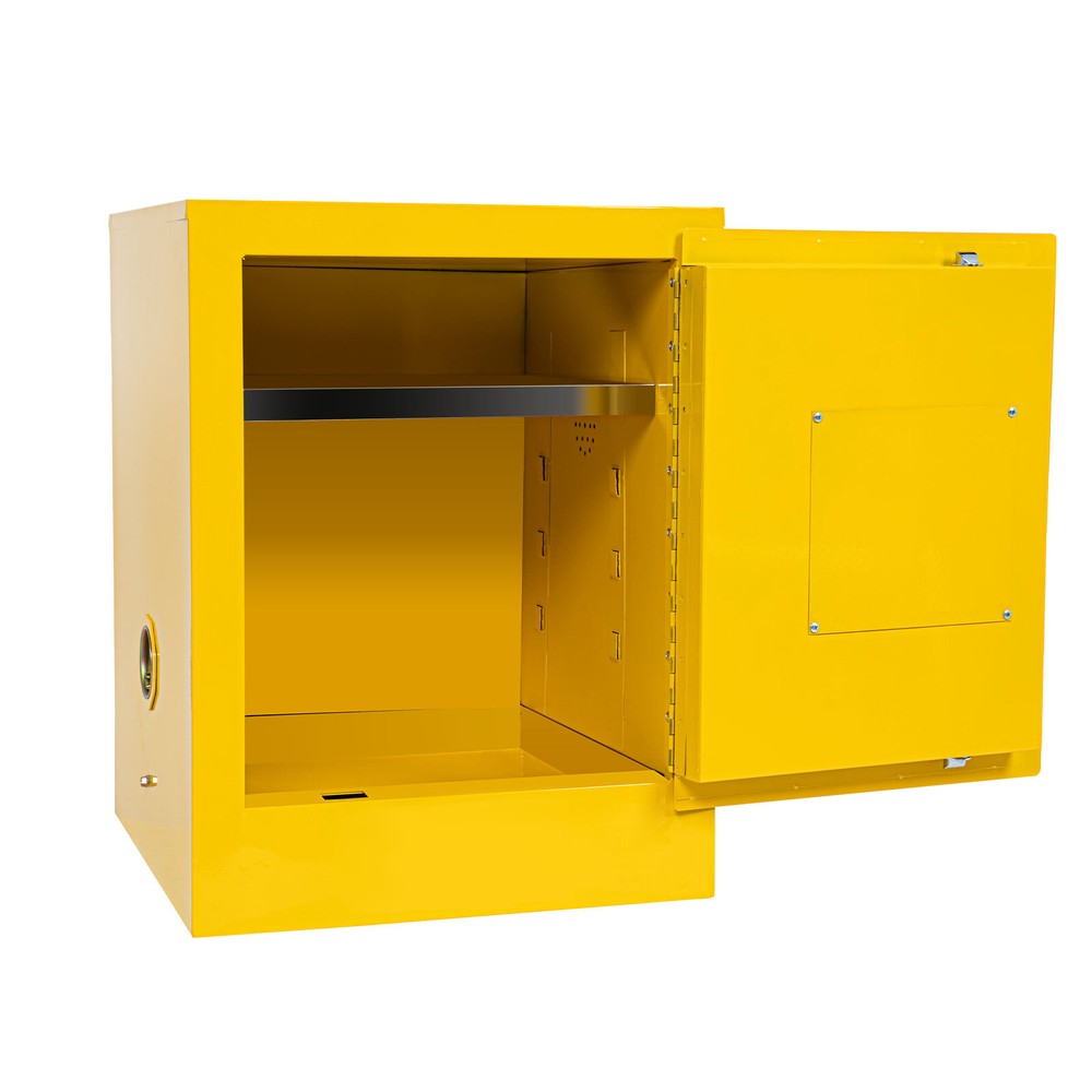 4 Gallon Fireproof Safety Storage Welded Cabinet Bin Flammable Liquid Storage