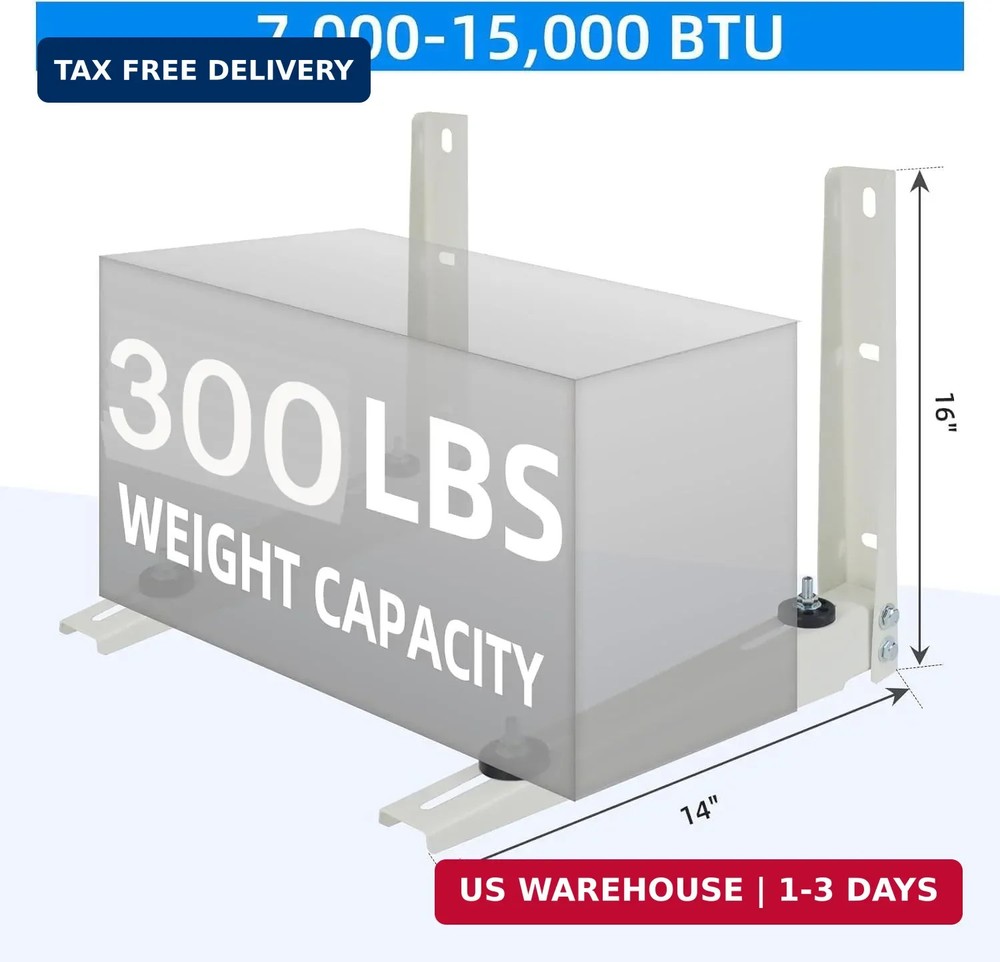 Mini Split Wall Mounting Bracket for Mini Split Ac/Heating System Unit 7000-1500