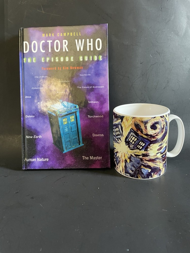 Dr. Who Exploding Tardis  12Oz. Coffee Cup W/Dr. Who Episode Guide Book.