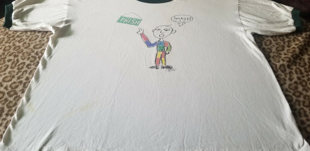 PHISH 1995 RARE VINTAGE CONCERT RINGER XL TEE SHIRT 90S ROCK ALT JAM PHISH