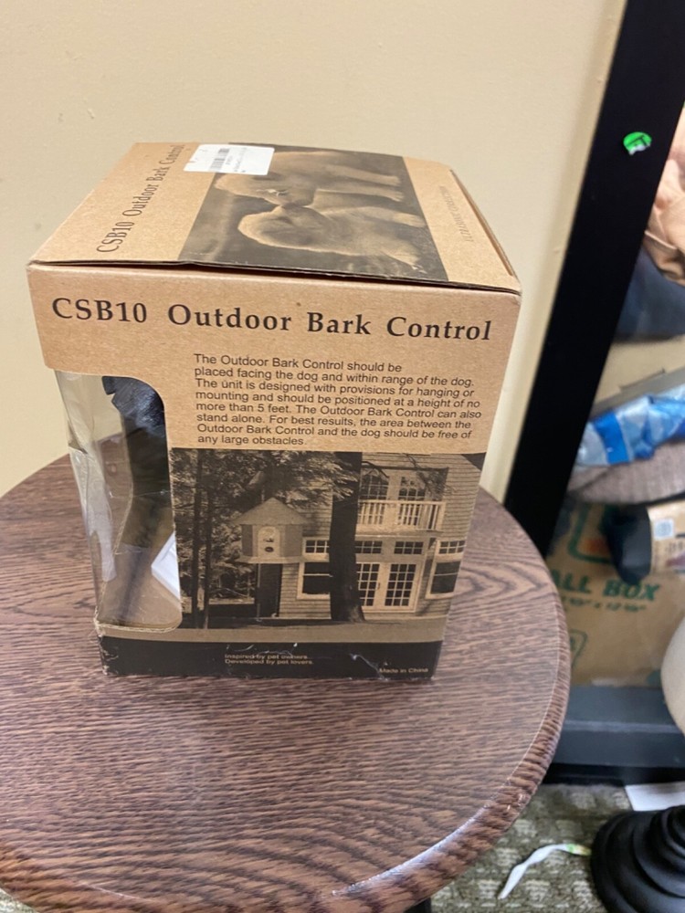 Pets" NEW IN BOX. "ROHS" OUTDOOR BARK CONTROL CSB10