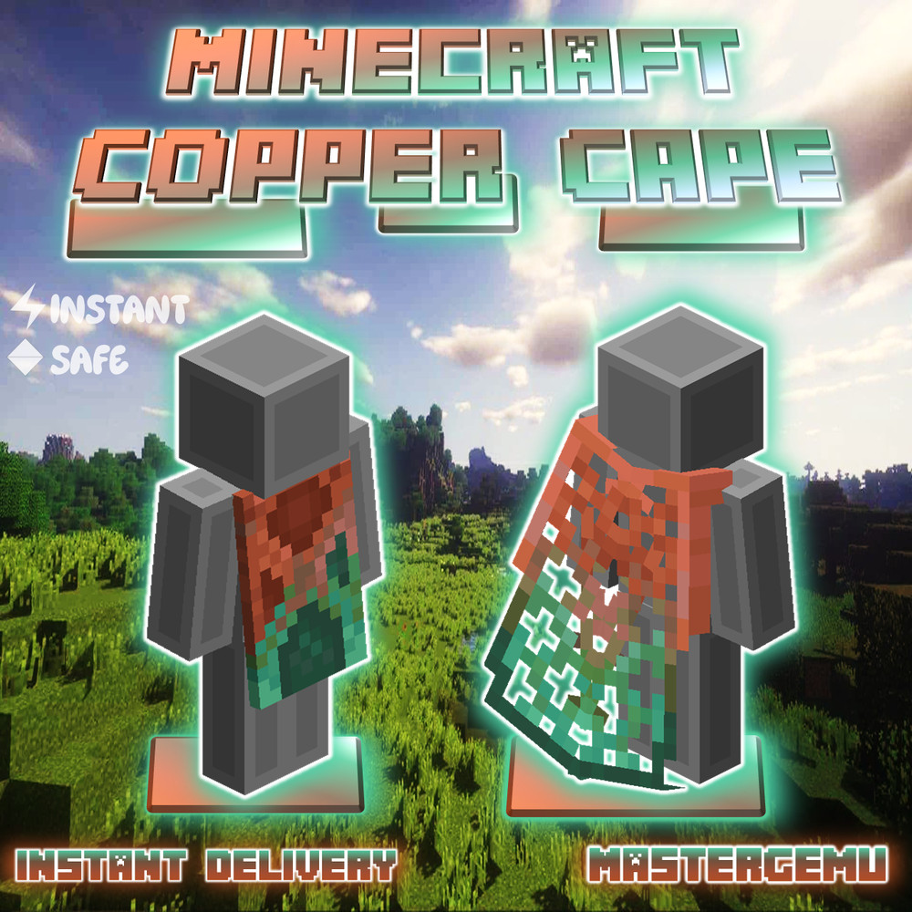 Minecraft Copper Cape - AUTOMATED INSTANT DELIVERY - Java & Bedrock