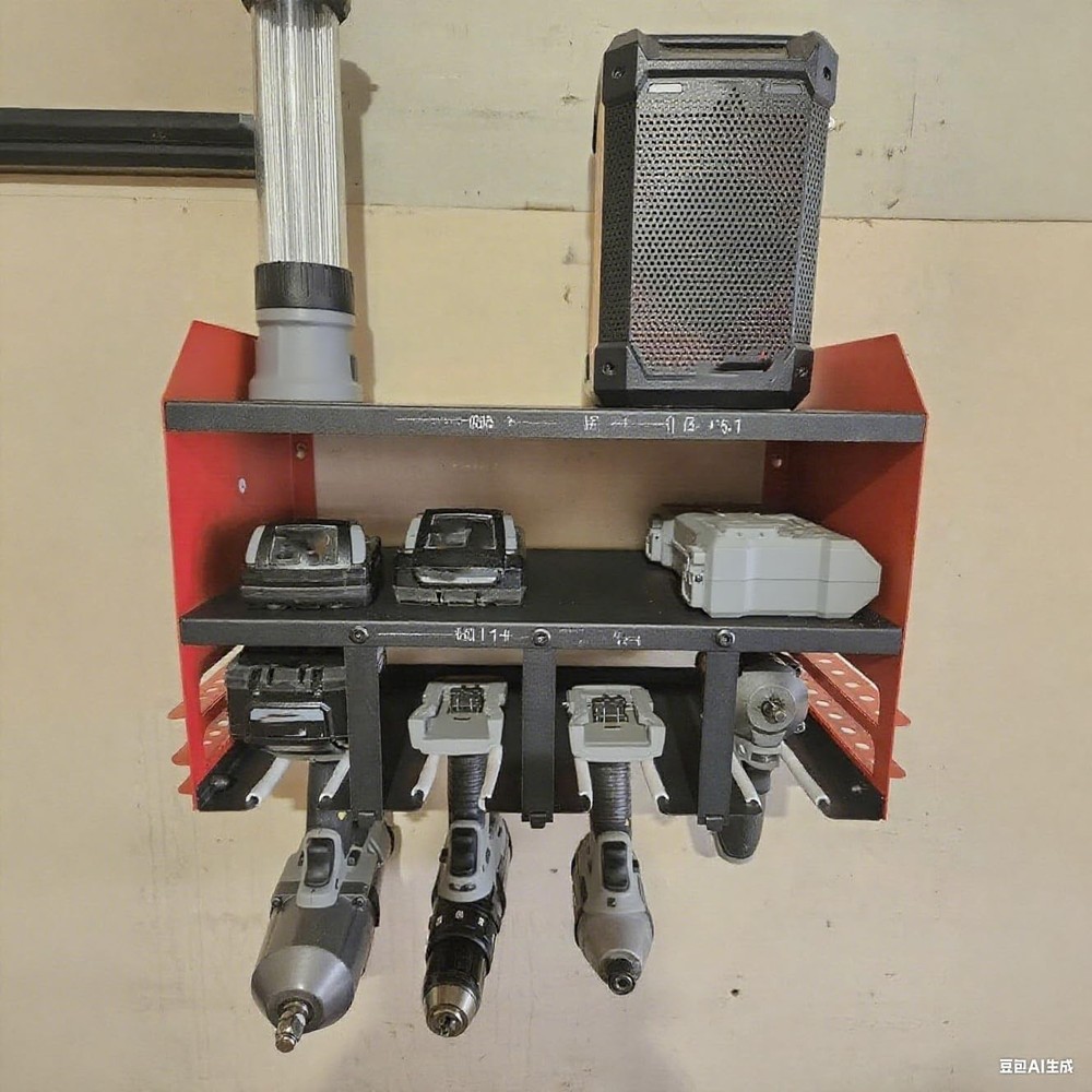 Power Tool Organizer Wall Mount, Utility Racks 3 Layers Storage Rack, Mini Ch...