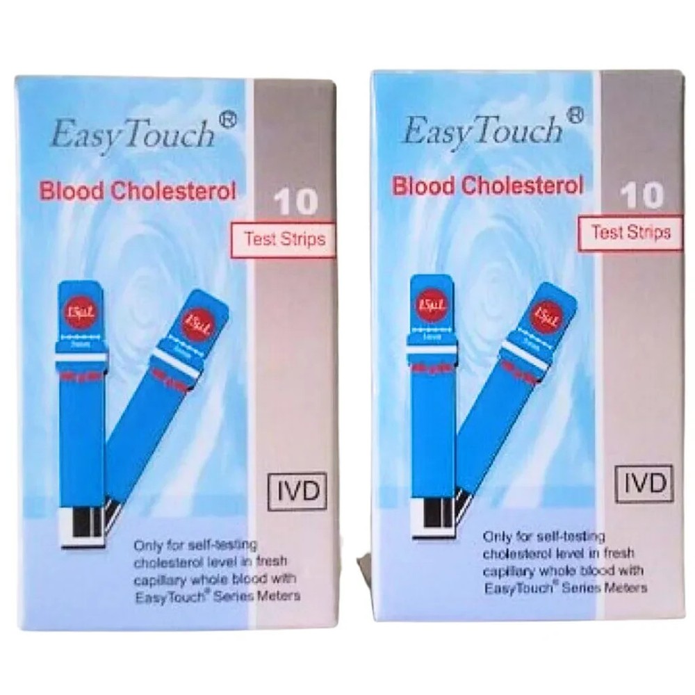 Self Testing EASY TOUCH Blood Cholesterol 1 Box - 10 Test Strips