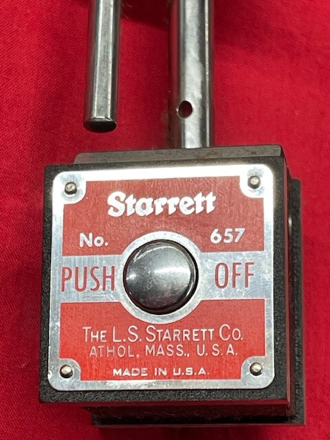 Starrett 657AA Magnetic Base Indicator Holder, Complete Set DISPLAY