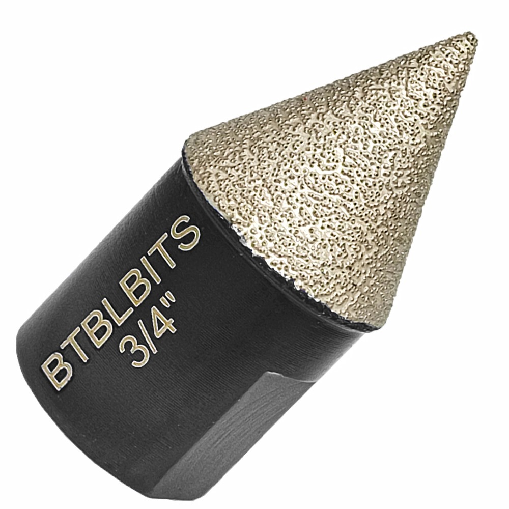 3/4" Diamond Beveling Chamfer Bit Milling Cone Ceramic Tile Granite Countersink