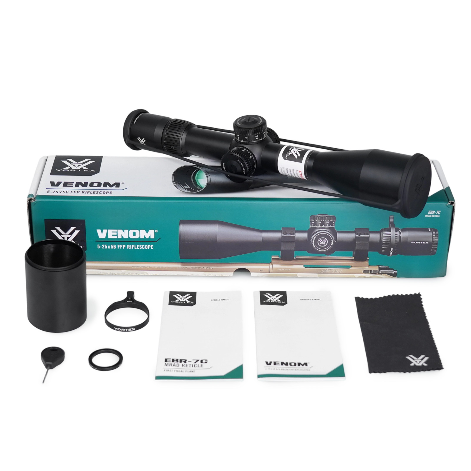 Vortex Optics Venom 5-25x56 FFP EBR-7C MRAD Tactical Rifle Scope HPVO VEN-52502