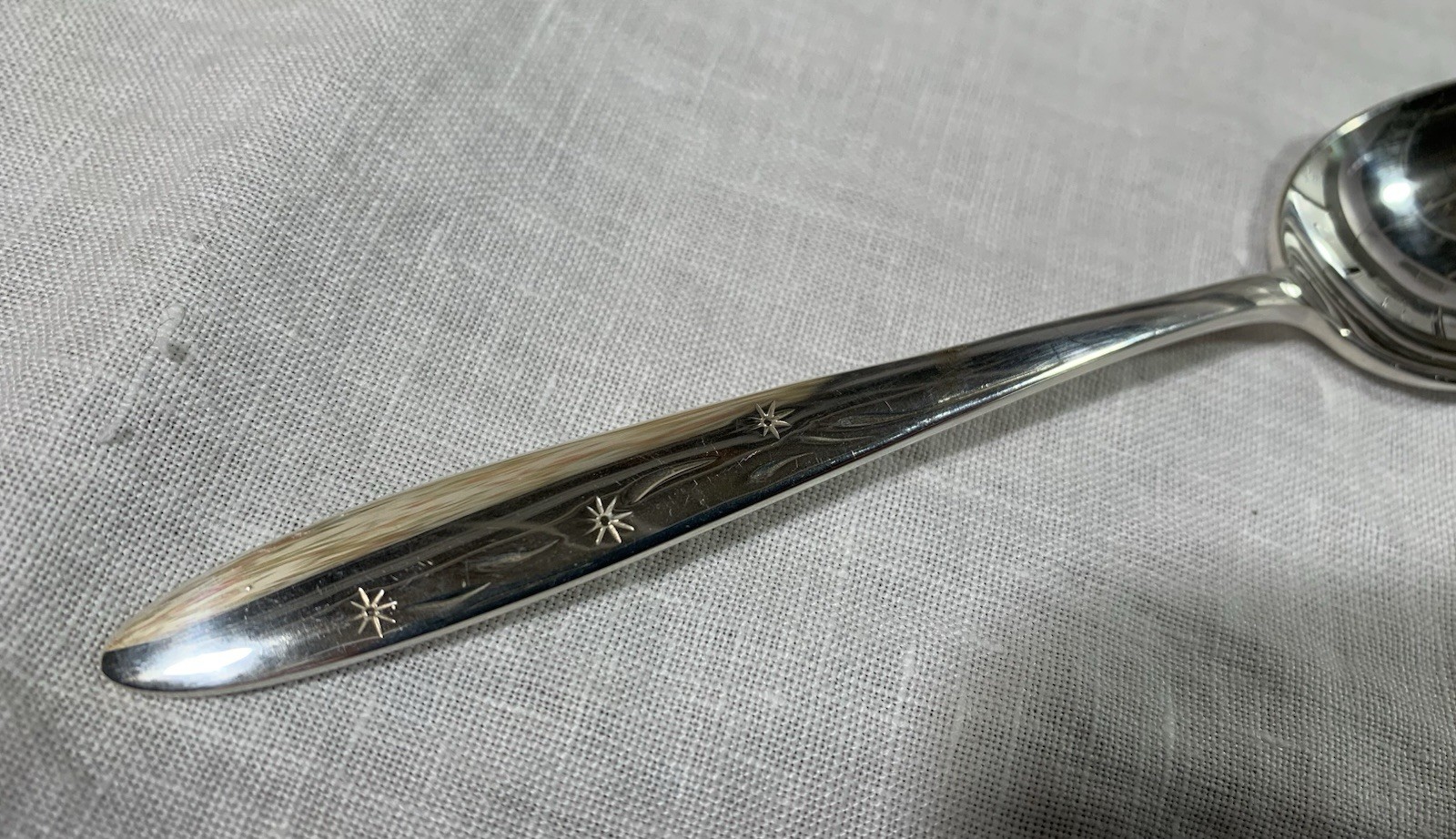 vintage Gorham CELESTE sterling silver TEASPOON ~ NO MONO ~ unused 6"