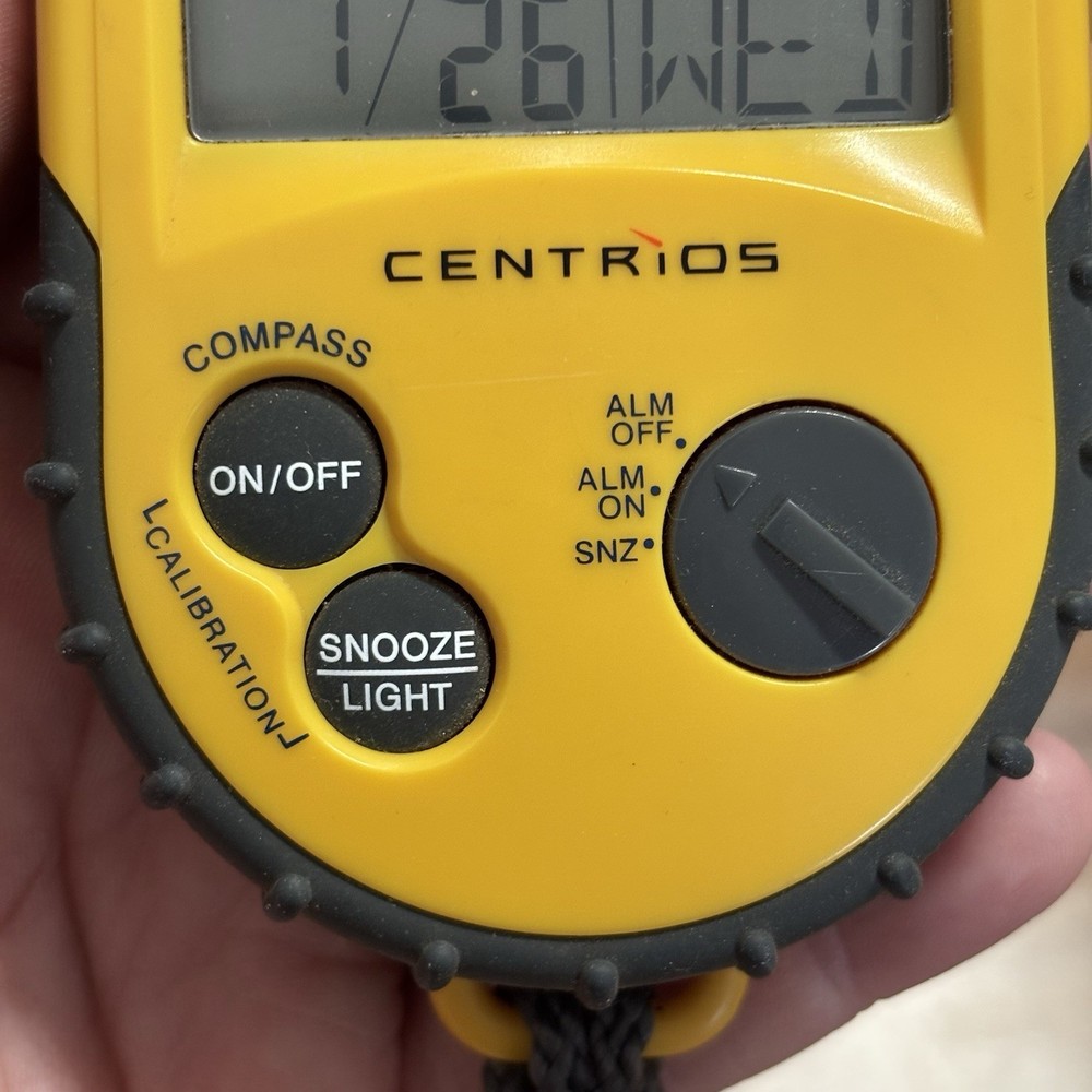 Centrios Digital Compass With Backlight Temperature Alarm Clock Camping Hiking