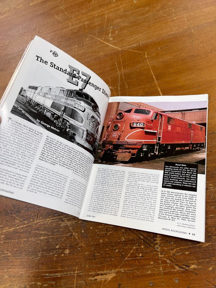 Model Railroading ~ June 1997 ~ Volume 27, No. 4 ~ Modeling NYC E7s & E8s