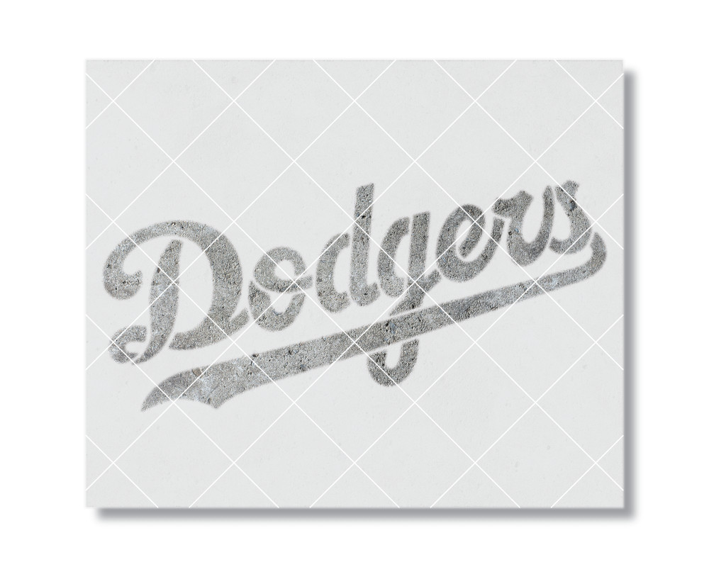 Dodgers Stencil - Mylar Craft Art Template