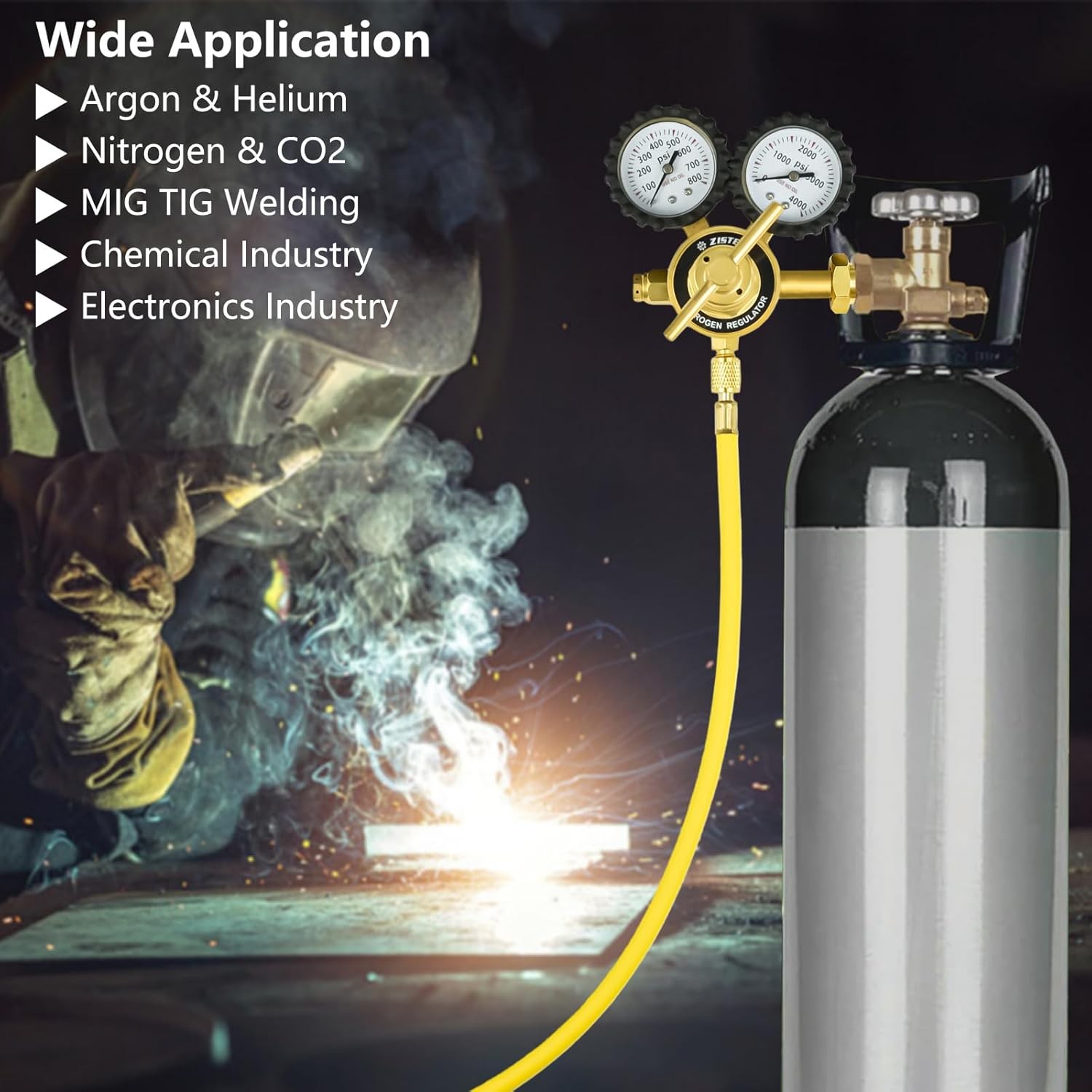 Nitrogen Tank Regulator for Hvac Purge w/ 0-800 PSI Delivery Pressure Equipments