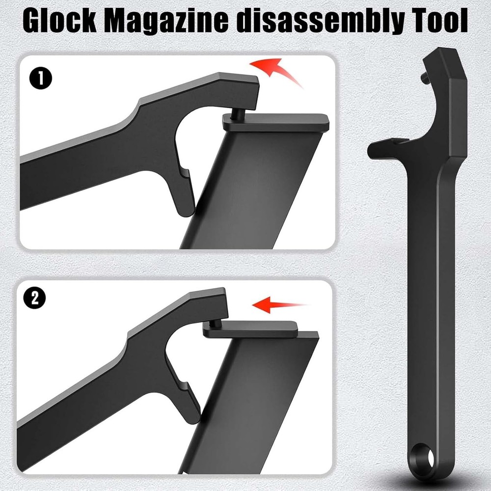 Tool Kit for Glock, Front Sight Remove Magazine Disassembly Small, Black