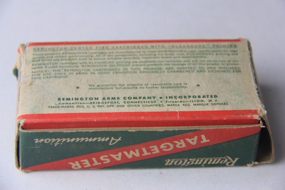 Set of 2 Vintage Empty REMINGTON Targetmaster 38 Special Kleanbore Shell Boxes