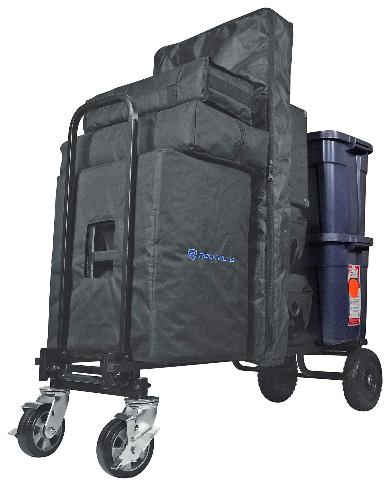 Rockville ROCK CART OFF-ROAD DJ Equipment Pro Transport Rolling Car Huge Wheels!