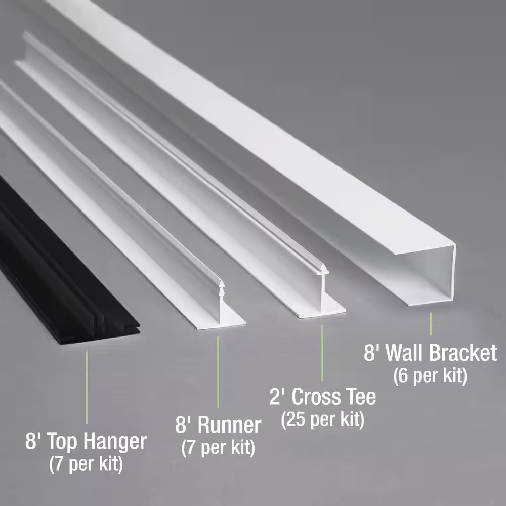 100 Sq. Ft. Ceiling Grid Kit Galvanized Steel